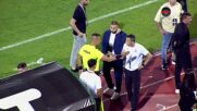 Полиция изведе Христо Янев по време на мача с Левски