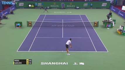 Rafael Nadal Hits Triple Shanghai Hot Shot [2015]