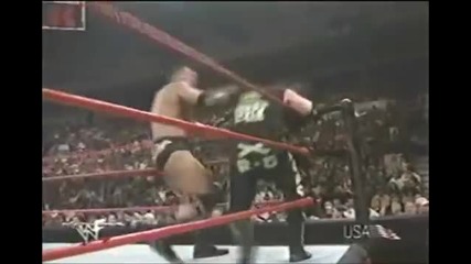 Класически мач! New Age Outlaws vs The Rock and Stone Cold Stive Austin