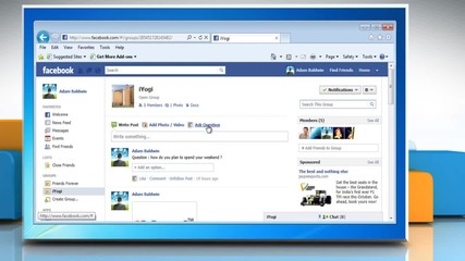 How to poll a group on Facebook®?