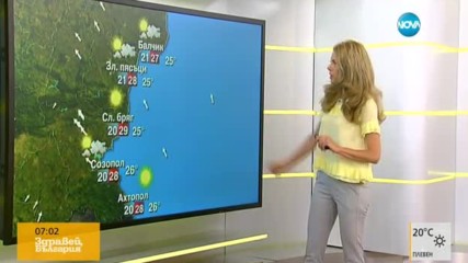 Прогноза за времето (24.07.2017 - сутрешна)