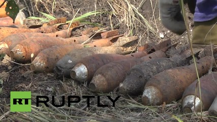 Russia: Watch experts detonate over 100 WWII-era artillery shells