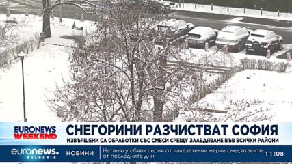 118 снегорина са разчиствали пътищата в София заради снеговалежите
