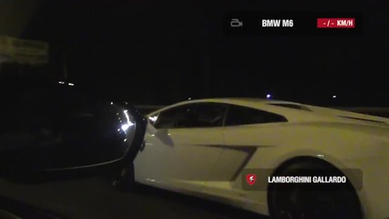 Lamborghini Gallardo Lp560 vs Bmw M6 F12