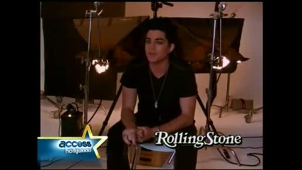 Adam Lambert behind the scenes and interview for Rolling Stone shoot