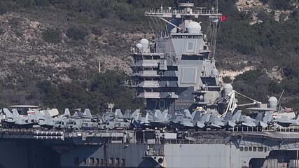 Американският самолетоносач „Джералд Форд“ пристигна на гръцкия остров Крит (ВИДЕО)