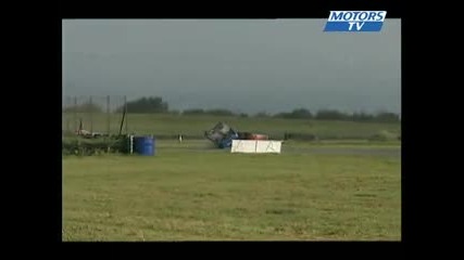 Accident rallycross anglais round 6 Pembrey 2008 