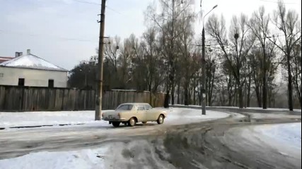 палене на Волга Газ 24 с паднал акумулатор 