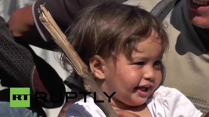 Macedonia: Migrants and refugees depart for Serbian border
