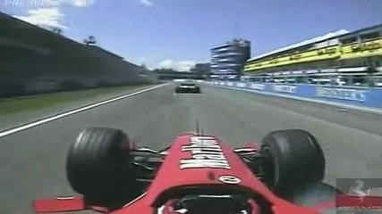 Формула1 Онборд - Шумахер и Монтоя - Имола 2004