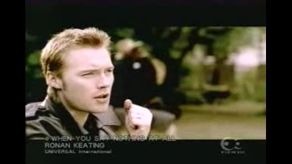 Ronan Keating - When You Say Nothing At All...превод...
