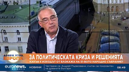 Антон Кутев за блокажа на 51-вото Народно събрание