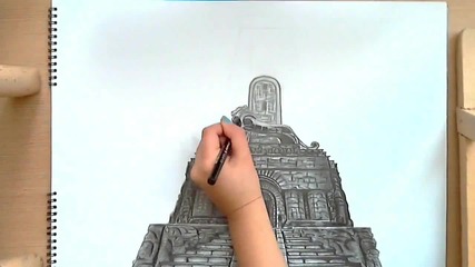 Художник който ресува Паметника на Шипка