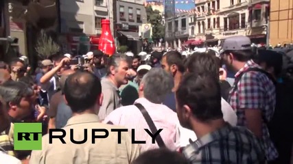 Turkey: Riot police deploy tear gas and water cannon on anti-govt protesters