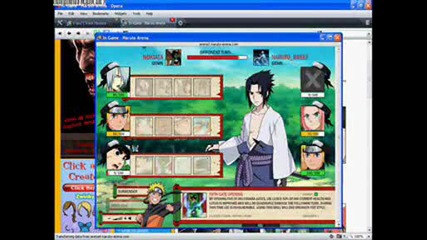 Naruto Arena - a very cool naruto online game
