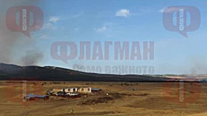 Огромен пожар край с. Изворище, общ. Бургас, погълна вилна зона Каптажа