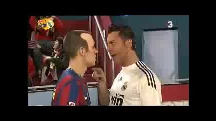 Бой между Iniesta Vs Cristiano Ronaldo
