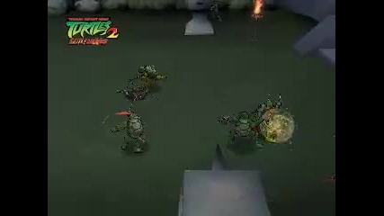 Tmnt 2 Battle Nexus -- Level 0-2 (rooftop) Demo