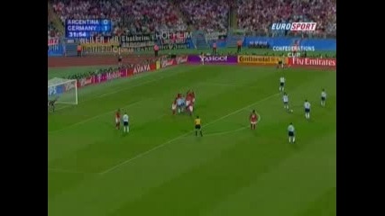 Аржентина - Германия 2:0 Гол От Фаул