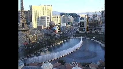 Bellagio fountains с изглед от 41 етаж