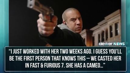 Певицата Иги Азалия с роля във филма Бързи и Яростни 7 (2015)