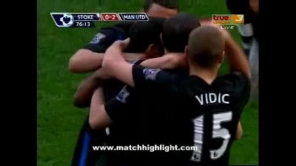 26.09.09 Стоук Сити - Манчестър Юнайтед Гол за 0:2