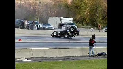 Chevette Wheelie and Flip at a Wheelie Contest