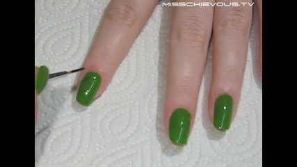 Wacky Green Nails