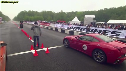 Ferrari California vs Bentley Continental Gt Mansory