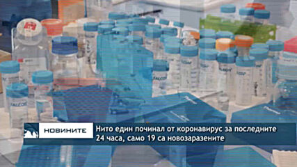 Нито един починал от коронавирус за последните 24 часа, само 19 са новозаразените