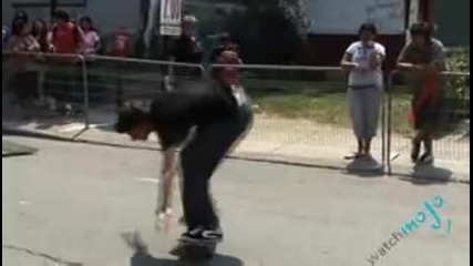 Flatland Bmx vs. Skateboarding - Street Tricks 