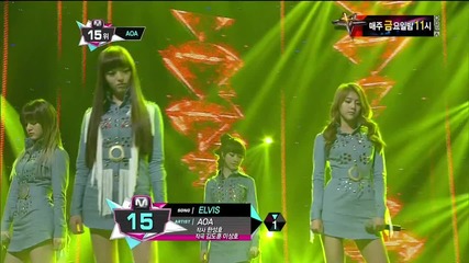 (hd) Aoa - Elvis ~ M Countdown (06.09.2012)