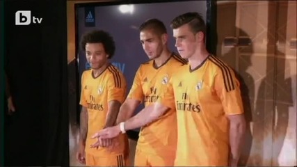 Реал (мадрид) представи оранжеви екипи за Шампионската лига