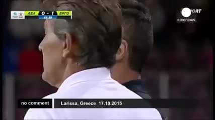 Инцидент с футболист на терена''не е скрита камера''