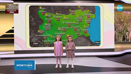 В ролята на синоптици: Деца представиха прогнозата за времето по NOVA