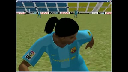 Ronaldinho гол от фал на Пес2008 