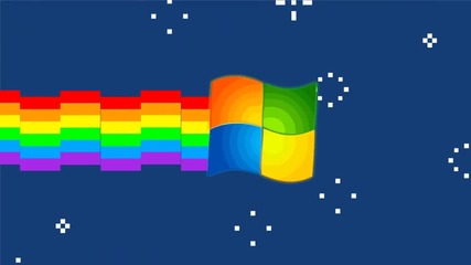 Nyan Cat-windows7 edition (смях)