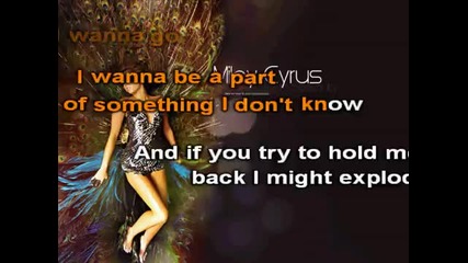Miley Cyrus Cant Be Tamed Karaoke (hd)