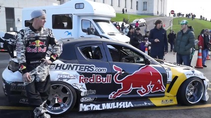 Mad Mike Red Bull Rx8 Drift Demo - Wrc Brother Rally New Zealand 2012