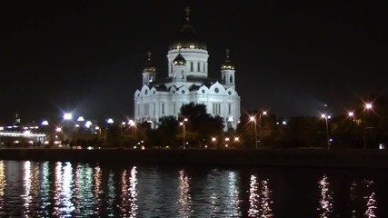 Красотата на Москва през нощта