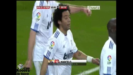 03.03.2011 Реал Мадрид 3 - 0 Малага първи гол на Марсело 