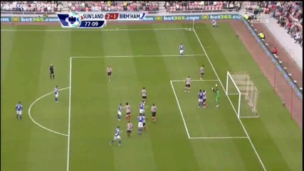 14.08.2010 Съндърланд 2 - 1 Бирмингам гол на Дън 