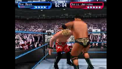 The Rock Vs Chris Jericho smackdown for ps1 my gameplay