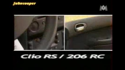 Renault Clio Rs3 vs Peugeot 206 Rc