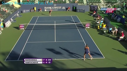 Urszula Radwanska vs Daniela Hantuchova Stanford 2013 Highlights
