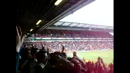 Chelsea fans at Anfield