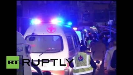 Lebanon: Victims rushed to hospital as twin blasts kill at least 43 in Beirut
