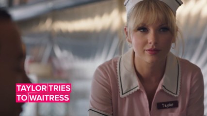 Taylor Swift tries & fails to waitress in new commercial