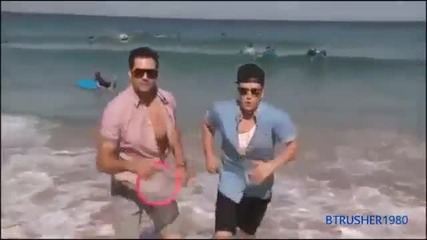 Big Time Rush @ Bondi Beach #slimefest in Australia !