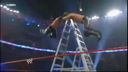 Edge hits a Facebuster off the Ladder